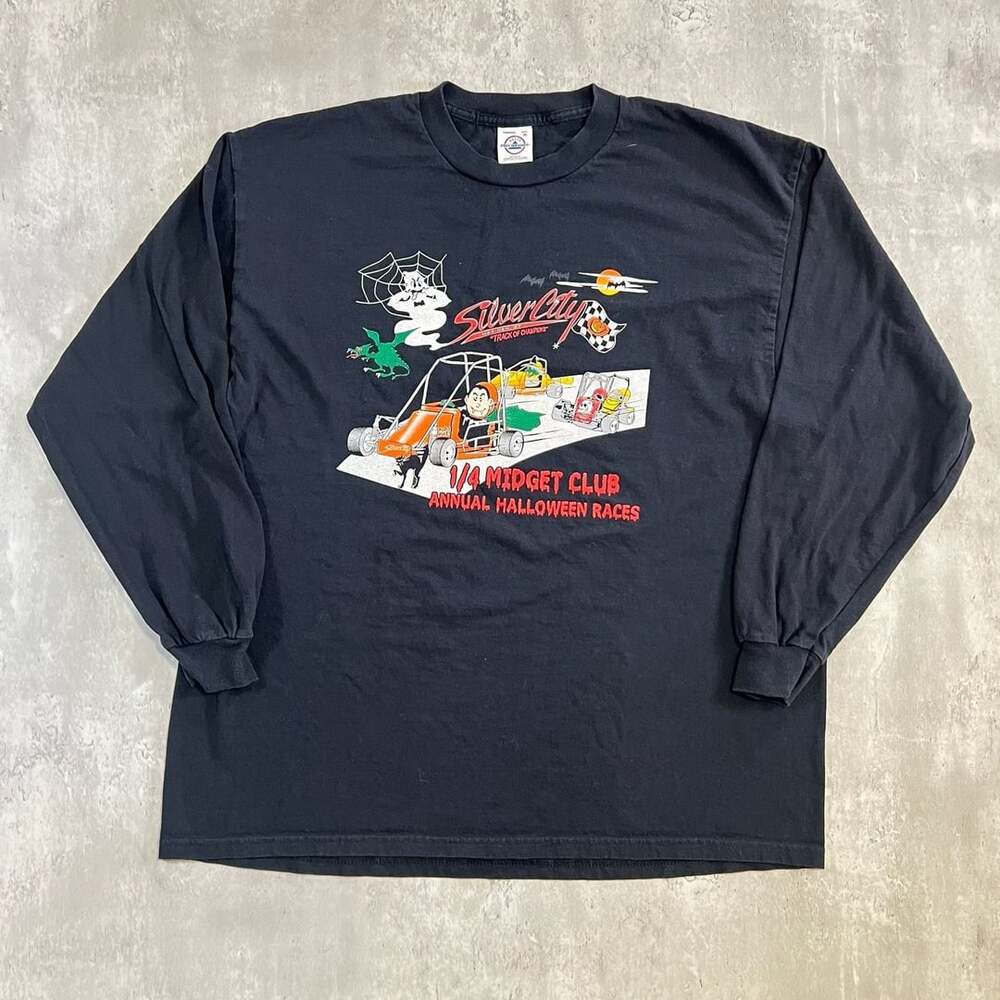 1/4 Midget Club Halloween Race Long Sleeve Shirt XL